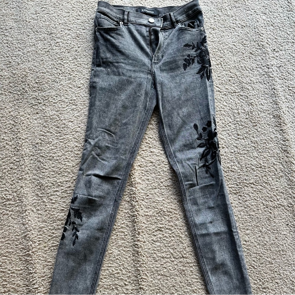 EXPRESS ankle leggings denim